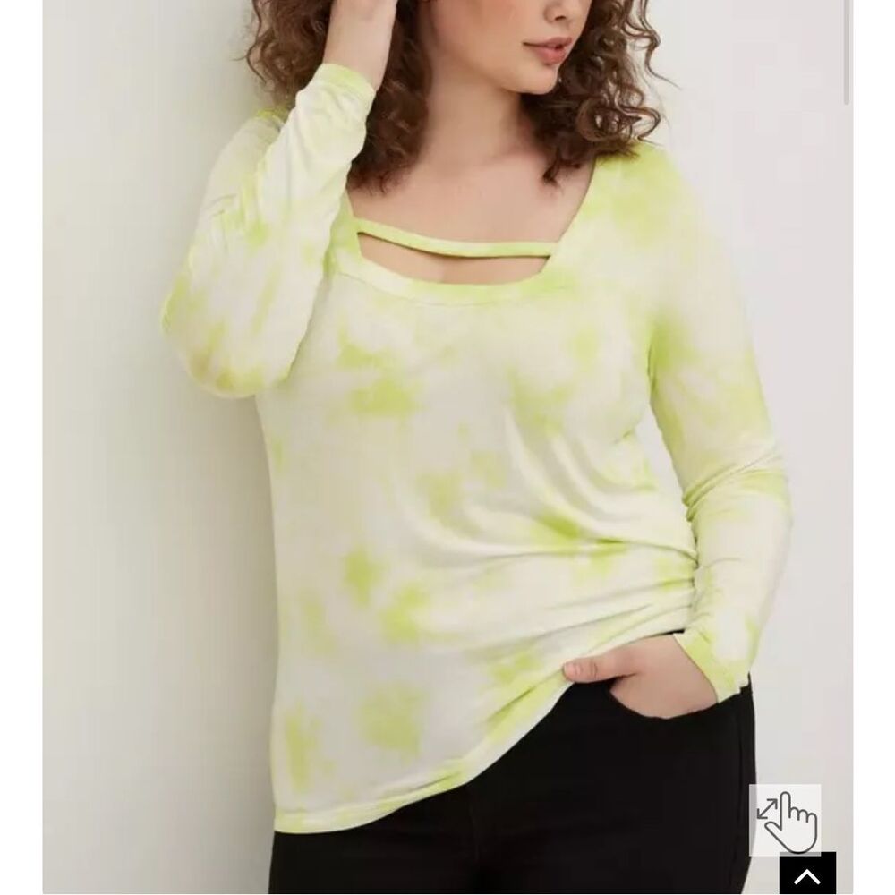 Torrid $49 Strappy Square Neck Super Soft Lovesick Top 2X NWT